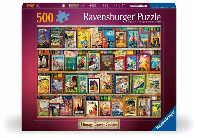 Puzzle 2D: Vintage - Pocztówki 500el