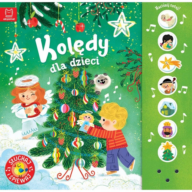 Polskie KOLĘDY DLA DZIECI Słuchaj i Śpiewaj Podgórska 0+ Aksjomat x2