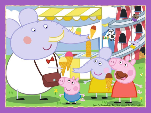 Puzzle Ravensburger 72 elementy Świnka Peppa 4w1