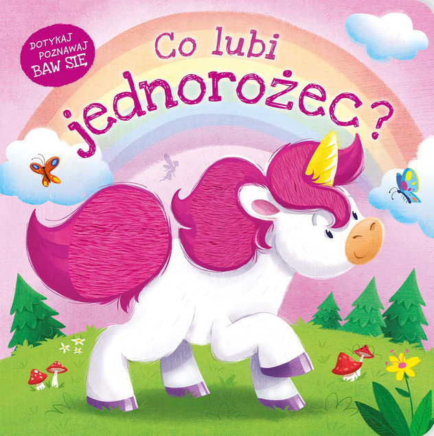 Co lubi jednorożec? Książeczka Sensoryczna Boardbook Zielona Sowa