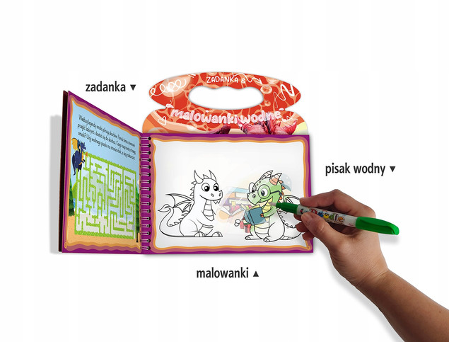 Zadanki i malowanki wodne Smoki – Wioleta Żyłowska