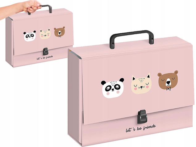 Teczka z Rączką ZWIERZĄTKA Pixel C4 BB Girls Interdruk