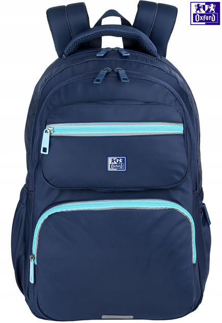 Plecak Szkolny Oxford 25l Niebieski Wielokomorowy