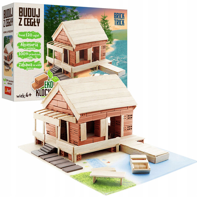 Klocki Trefl Brick Trick Domek Letniskowy 120 el. Cegły 6+