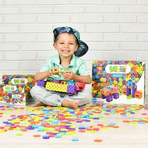 Meli Basic – klocki konstrukcyjne 300 elementów dla dzieci 3+