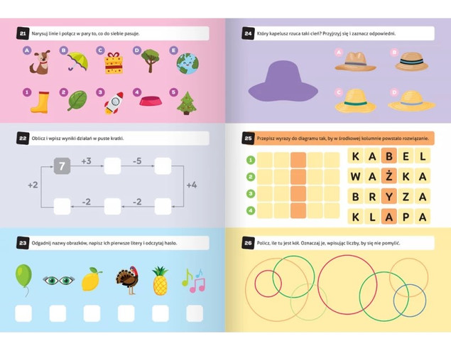 100 zadań - łamigłówki dla dzieci od 6 lat