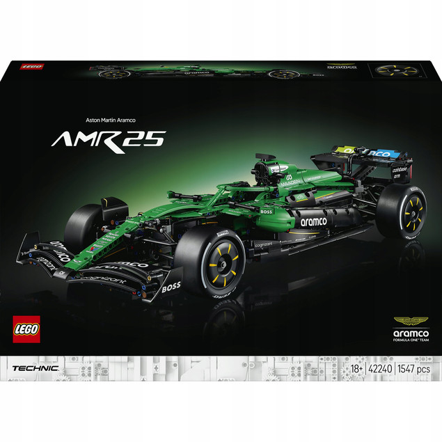 LEGO Technic 42240 Samochód F1 Aston Martin Aramco AMR25