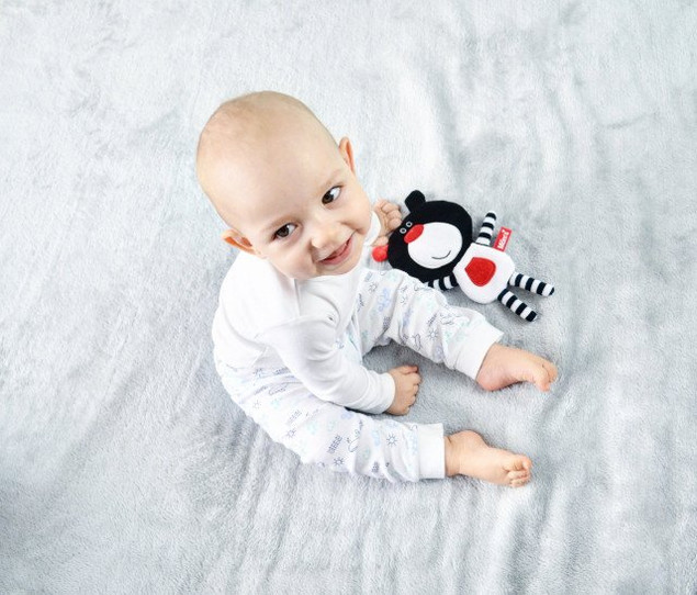 Szeleścik Misio Boo Czarny Mom's Care