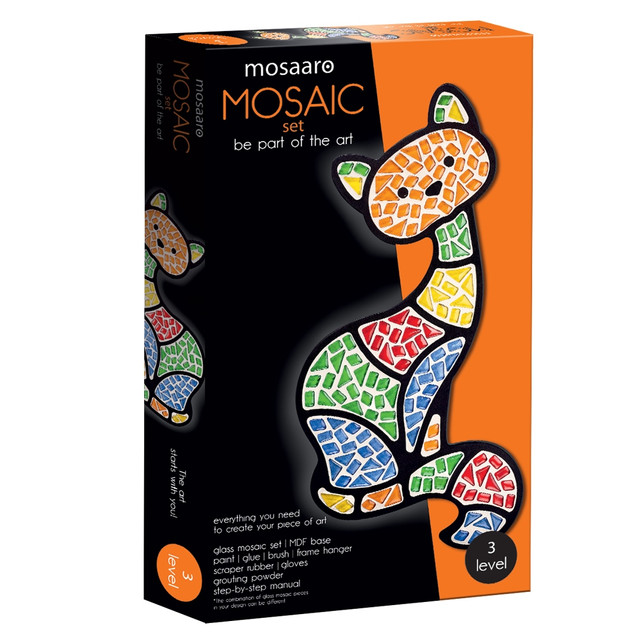 Zestaw Kreatywny Mozaika Kot dla Dzieci Roter Kafer +7 lat
