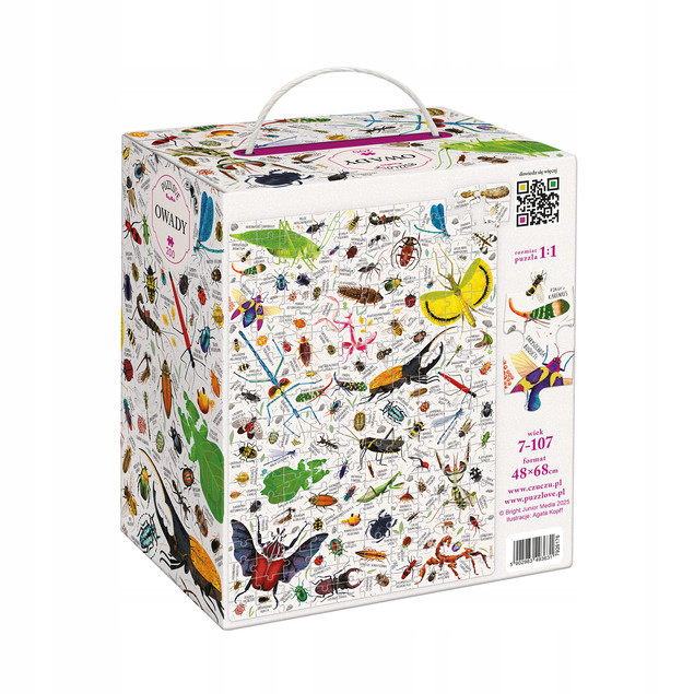 Puzzlove CzuCzu Owady 200 el. Puzzle Przyrodnicze dla Dzieci i Rodziny
