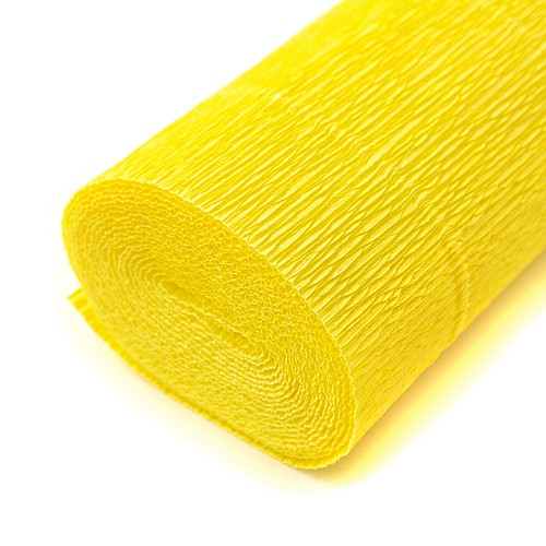 Bibuła Krepina Marszczona 200x50cm Żółta
