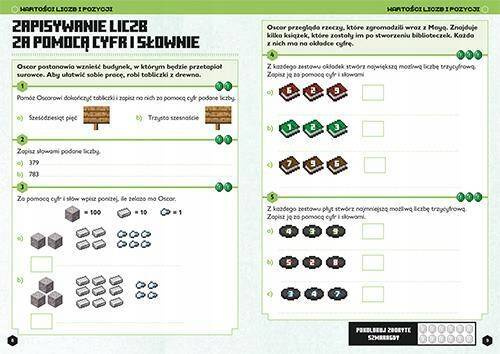 Minecraft Matematyka Megazadania D. Lipscombe L. Bovey 9+ HarperKids