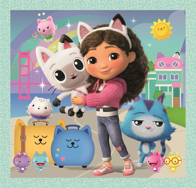 Puzzle Clementoni 3x48 Koci Domek Gabi Super Kolor 25002