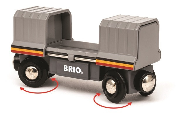 Pociąg BRIO wielokolorowy z 2 wagonami
