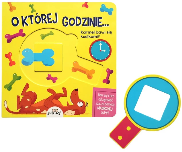 Książka O której godzinie...? z magiczną lupą