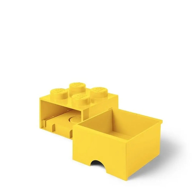 LEGO Pojemnik Szuflada Brick Drawer 4 Żółty na Klocki 25x25cm