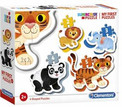 Puzzle 14 El Moje Pierwsze Puzzle Dzikie Zwierzęta 2+ Clementoni