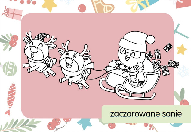 Kolorowanka z tatuażami. Mikołaj