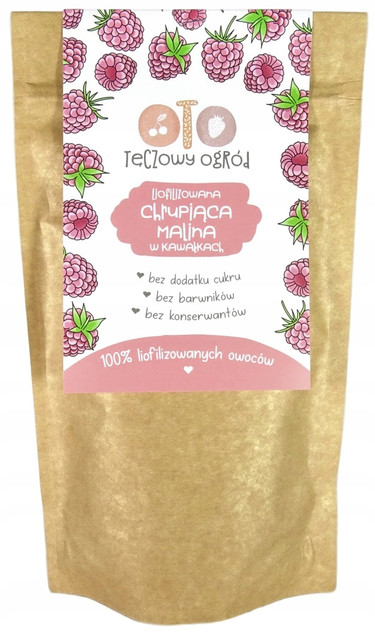 OtoLandia Tęczowy ogród Owoce liofilizowane Malina w kawałkach 20 g