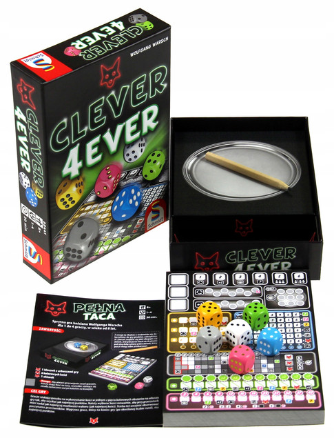 Gra Planszowa Pełna Taca Clever 4 Ever Schmidt Spiele Roll & Write PL