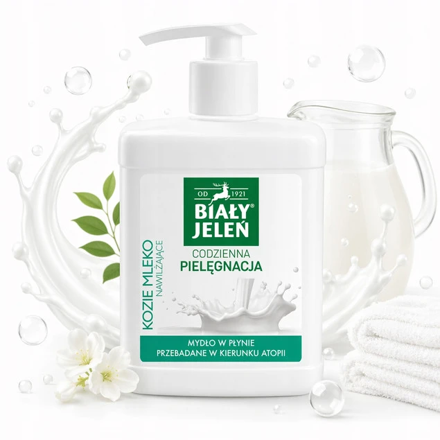 Mydło w płynie Biały Jeleń Kozie Mleko 500 ml