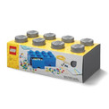 LEGO Pojemnik Klocek 8 z 2 Szufladami Szary Organizer