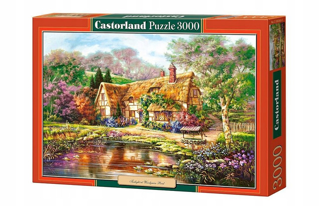 Puzzle 3000 Układanka Obraz Kwiaty OGRÓD Dom Chatka Natura 9+ Castor