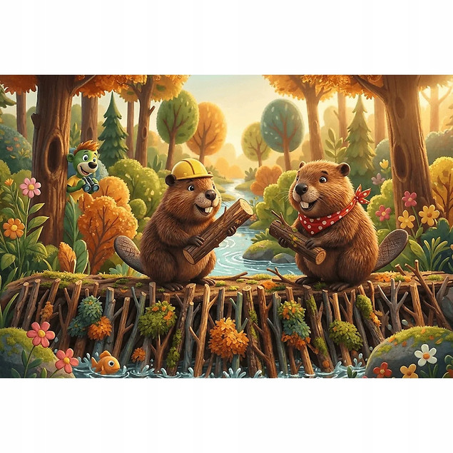 Trefl Puzzle Rodzina Treflików U Bobra 160 el. Inspired By Trends