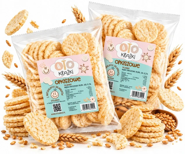 OTOLANDIA Krążki ORKISZOWE Zdrowa Przekąska 60g x2