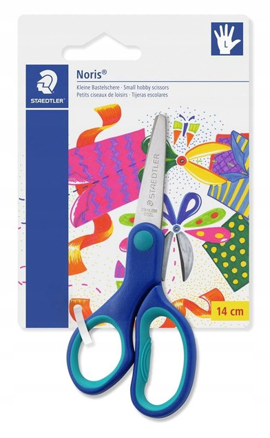 Staedtler Noris Nożyczki Szkolne Leworęczne 14 cm Ergonomiczne