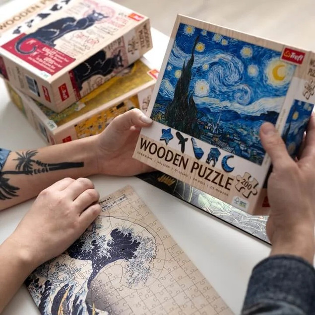 Puzzle drewniane 200 Gwiaździsta Noc TREFL