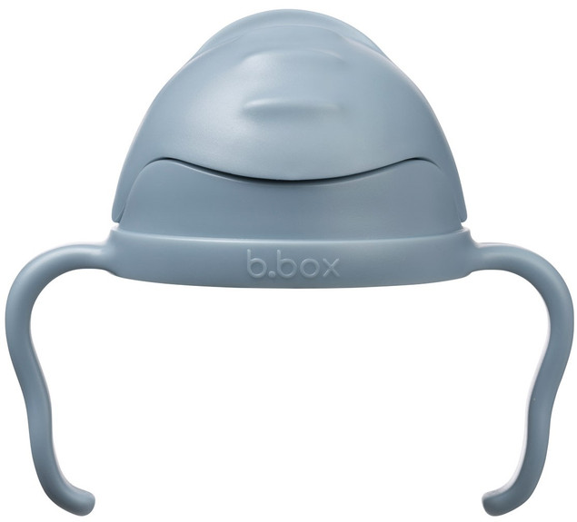 B.BOX Bidon Kubek ze Słomką Obciążoną Niekapek 240ml Błękitny dla Dzieci