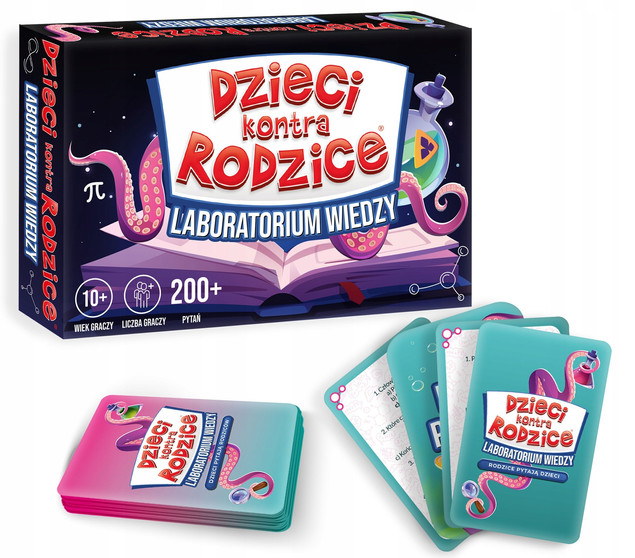 Gra Planszowa Dzieci kontra Rodzice. Laboratorium Wiedzy Kangur