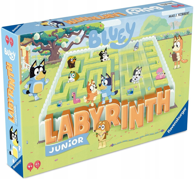 Gra planszowa Ravensburger Labyrinth Junior Bluey