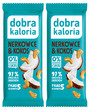 2x DOBRA KALORIA Zdrowy Baton Orzechy Nerkowca i Kokos Bez Dodatku Cukru