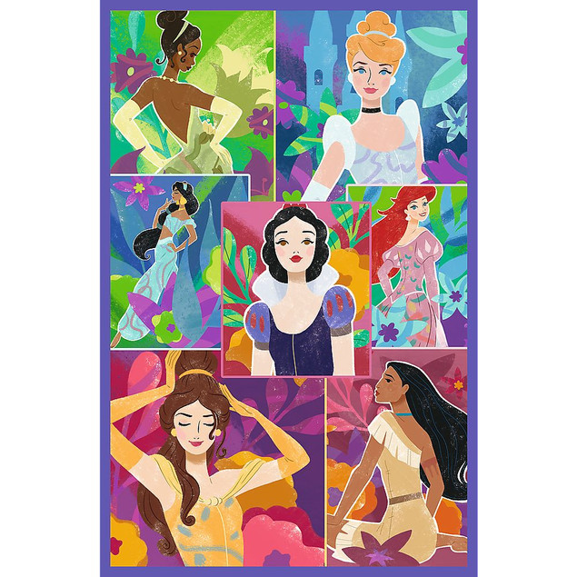 Puzzle Księżniczki Disney Trefl + 3 układanki po 80 el.