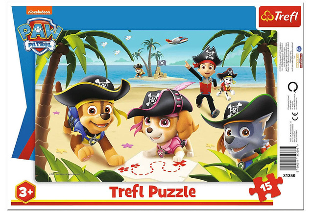 Puzzle Ramkowe 15 el. Układanka PSI PATROL Przyjaciele CHASE SKYE 3+ Trefl