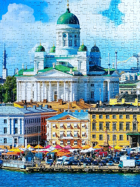 Puzzle Tactic 1000 elementów: Widok na Helsinki