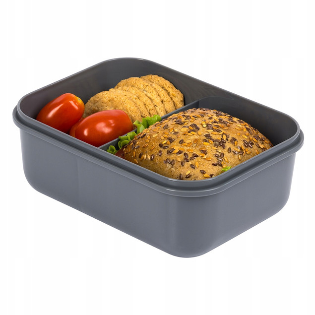 Lunchbox 3‑przegrodowy St.Right 16×10×7 cm