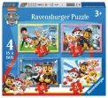 Ravensburger Puzzle 4w1 Psi Patrol Drużyna 12/16/20/24 elementy