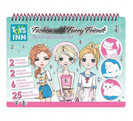 Fashion with Pets Zestaw Kreatywny Naklejki STnux