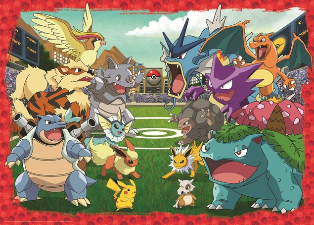 Puzzle RAVENSBURGER Pokemon Ostateczna rozgrywka (1000 elementów)