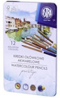 Kredki akwarelowe z drewna cedrowego Astra Prestige 12 kolorów