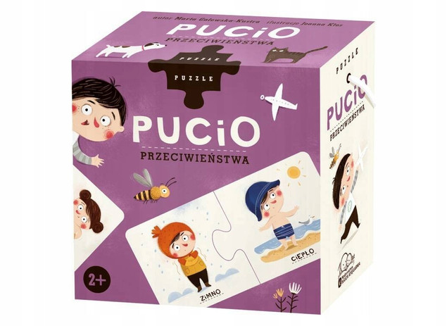PAKIET PUCIO 3w1 Puzzle Co Tu Pasuje? + Przeciwieństwa + Czego Brakuje? 2+
