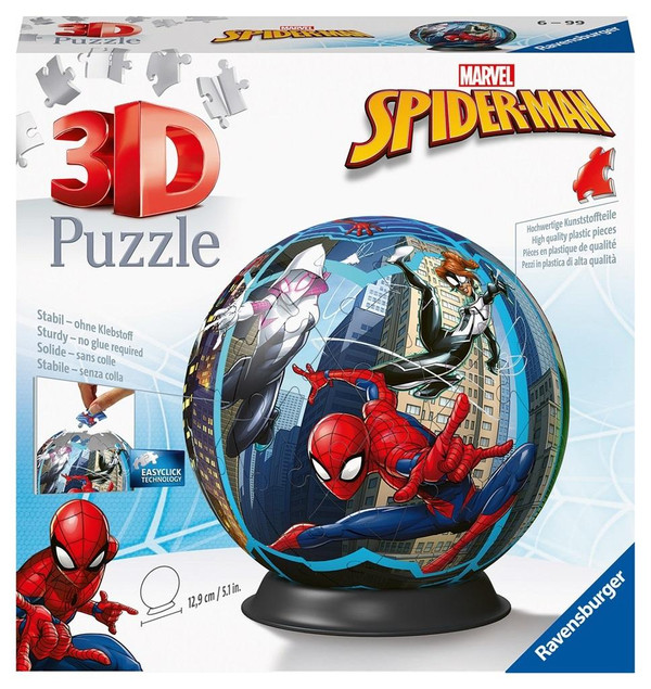 Puzzle Ravensburger Kula 3D Spiderman 72 elementy