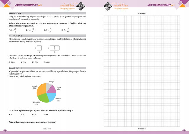 Nowy Egzamin ósmoklasisty. Arkusze. Matematyka. Podstawa programowa 2024-2026