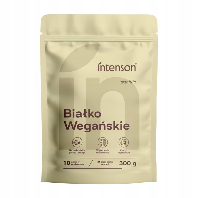 Intenson Wegańskie białko 300 g o smaku waniliowym