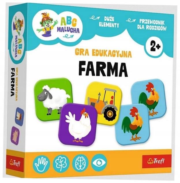 GRA DLA DZIECI EDUKACYJNA FARMA ABC MALUCHA 02909 TREFL