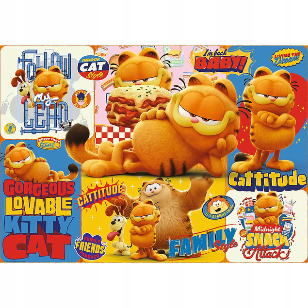 Puzzle Trefl 1000 elementów Przygody Garfielda