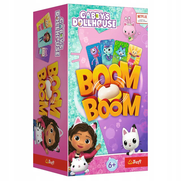 Boom Boom KOCI DOMEK GABI Gra Planszowa Rodzinna 6+ Trefl 02548